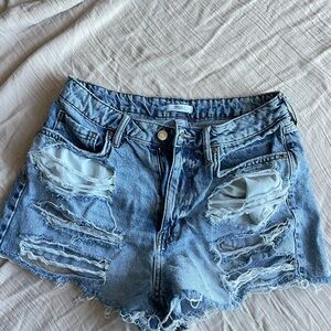 Distressed Denim Women Shorts